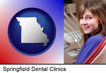 a smiling dental clinic patient in Springfield, MO